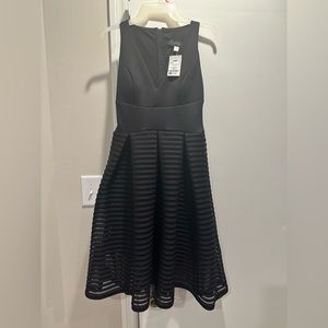 NWT scuba black mini dress